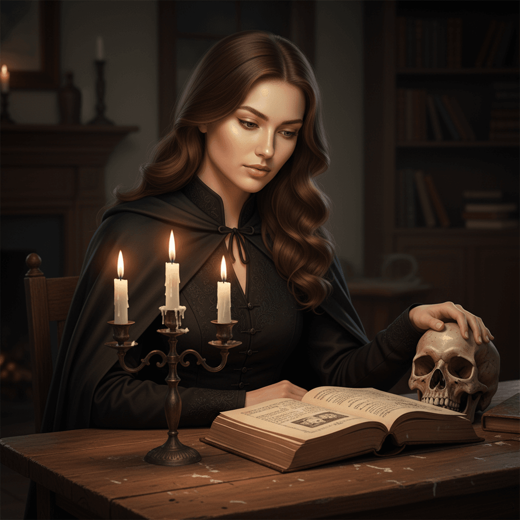 AI Generated Dark Ritual style portrait