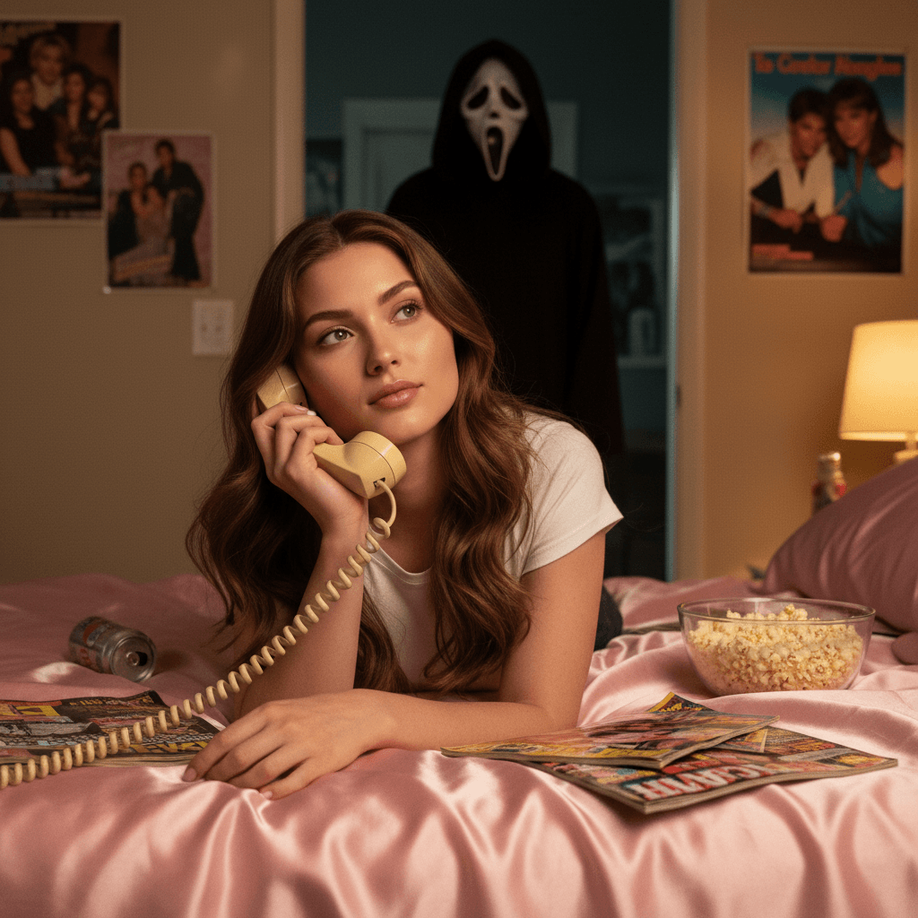 Scream Nostalgia Halloween profile picture with 90s horror aesthetic