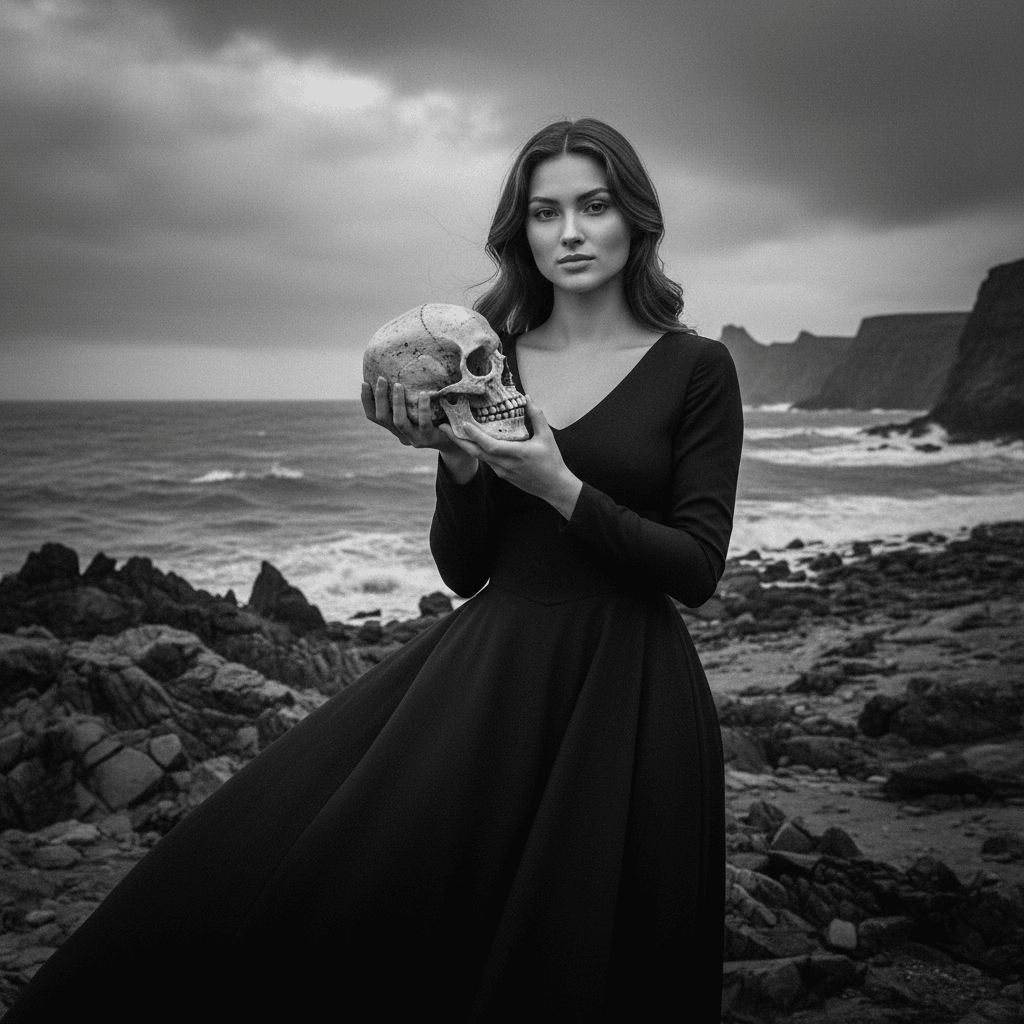 AI Generated Hamlet's Embrace style portrait