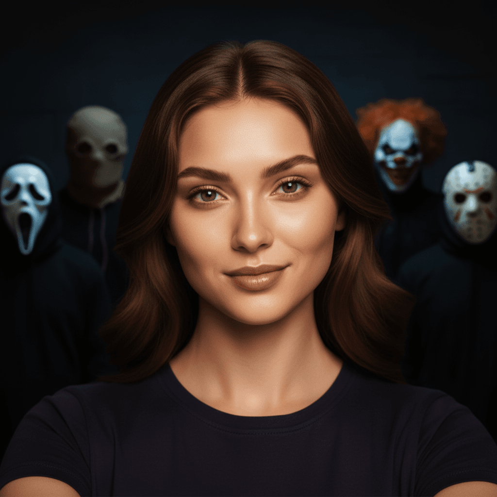 AI Generated Horror Selfie style portrait