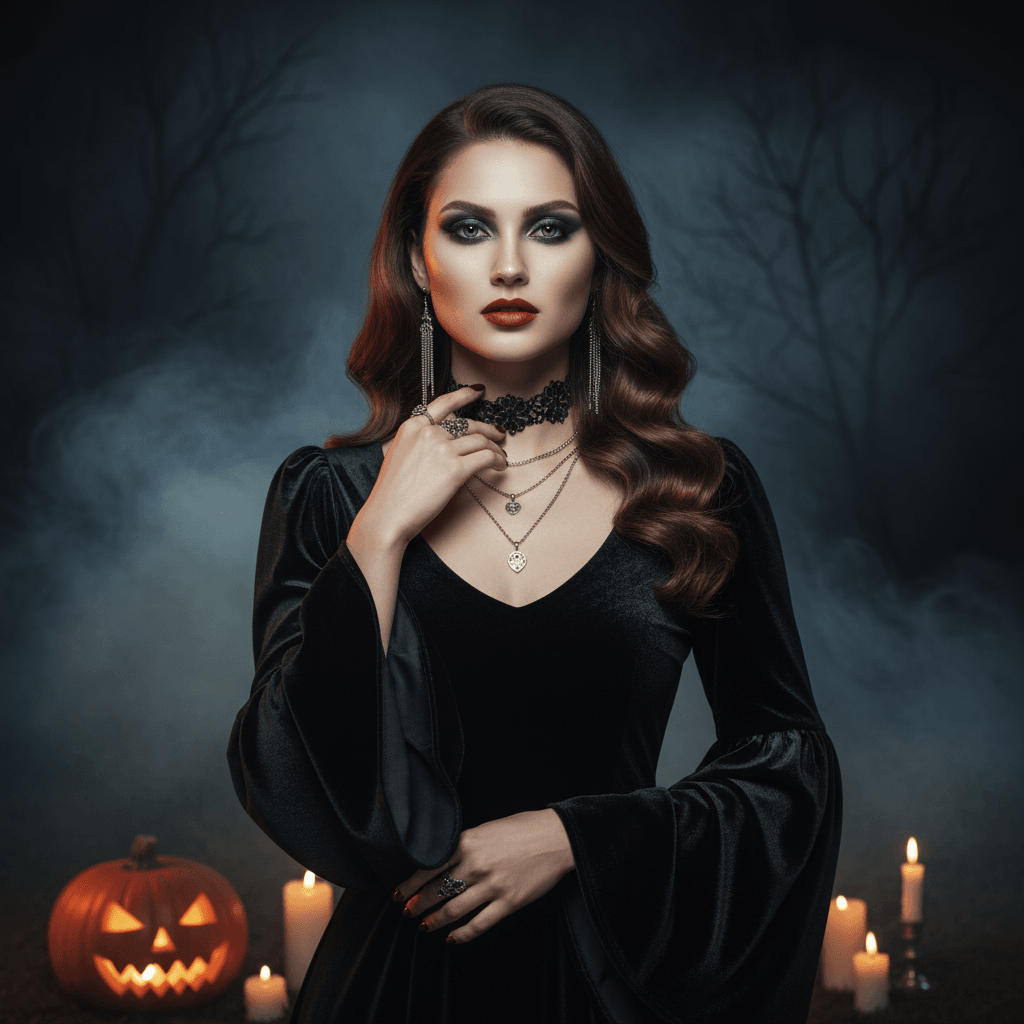 Gothic Glamour Halloween profile picture example