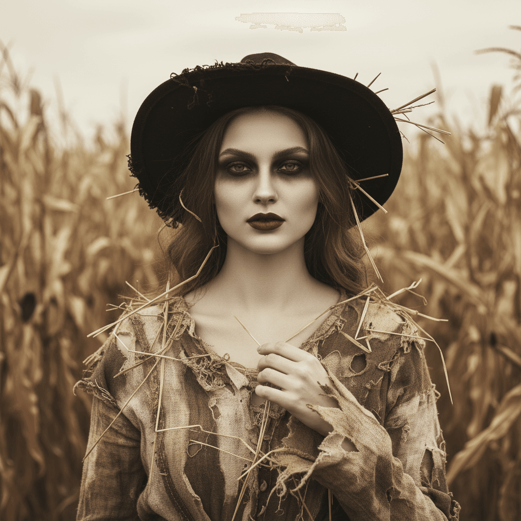 AI Generated Scarecrow style portrait