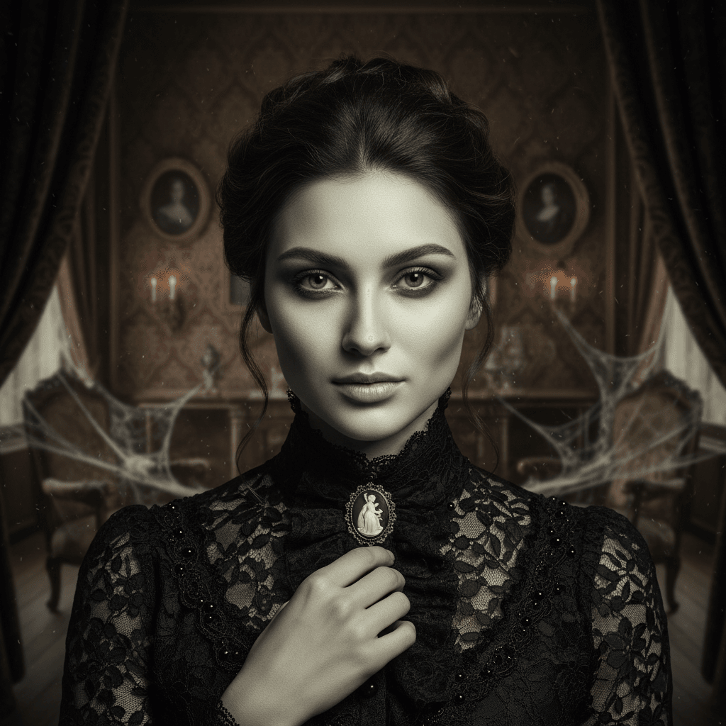 AI Generated Victorian Ghost style portrait