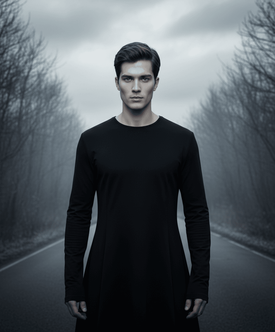 AI Generated Desolate Road style portrait