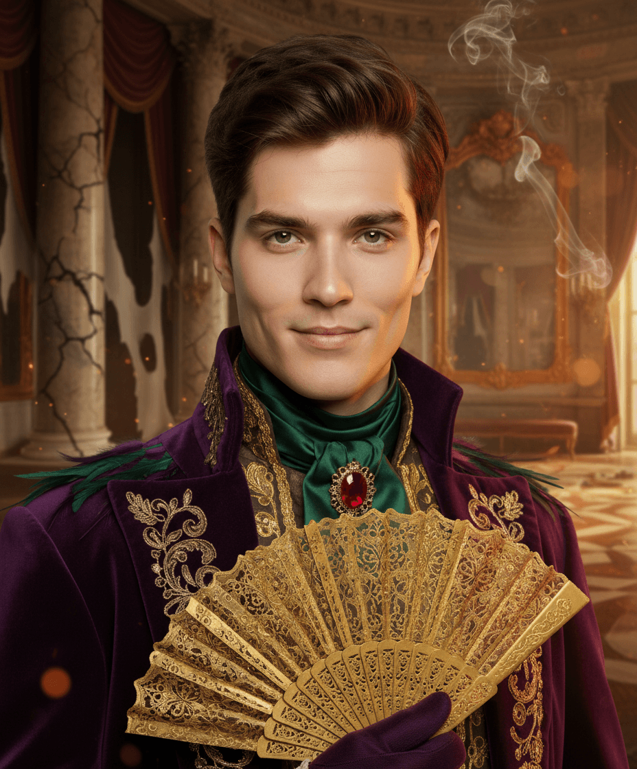 AI Generated Masquerade Ball style portrait