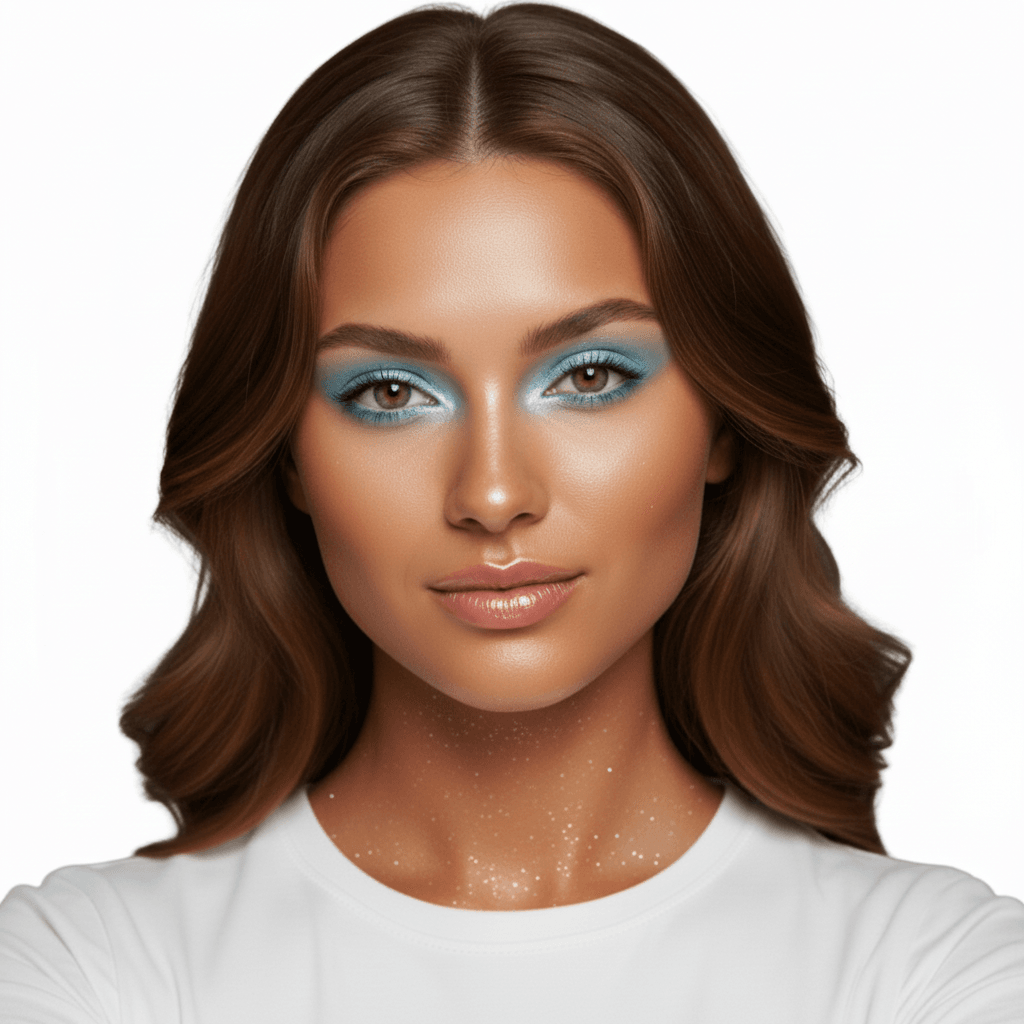 AI Generated Y2K Gloss makeup style
