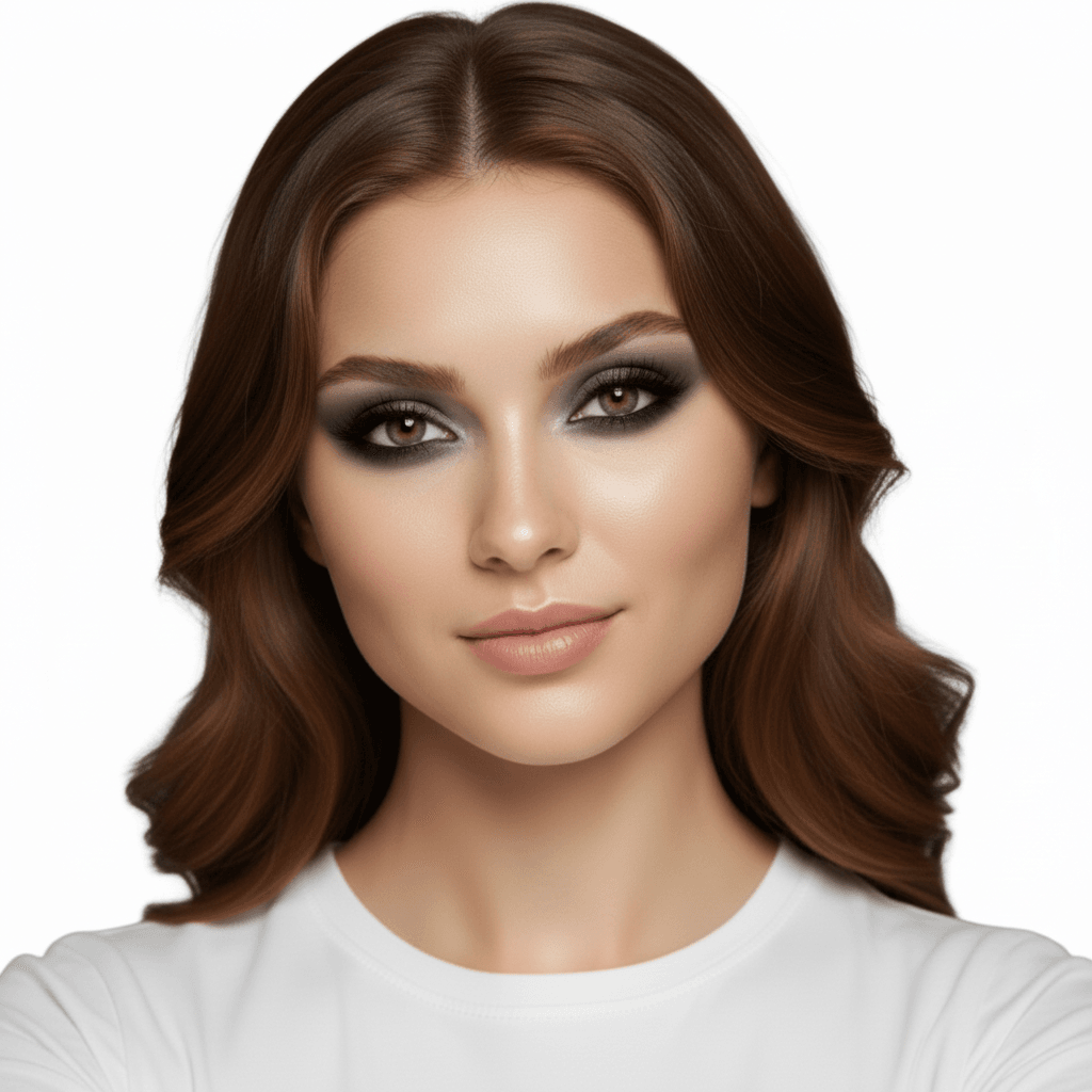 AI Generated Classic Smokey Eye makeup style