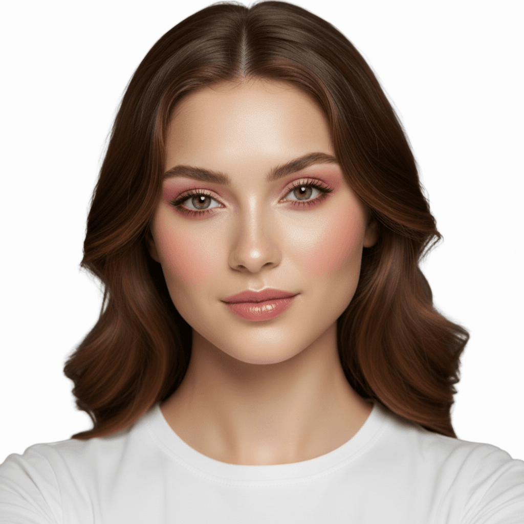 AI Generated Cute Makeup makeup style