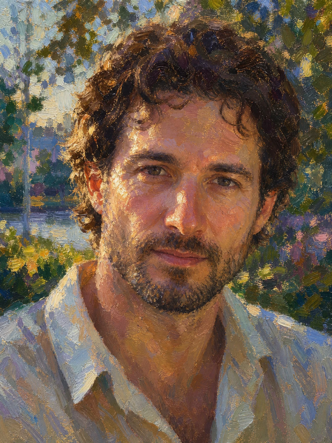 AI Generated Impressionist portrait style