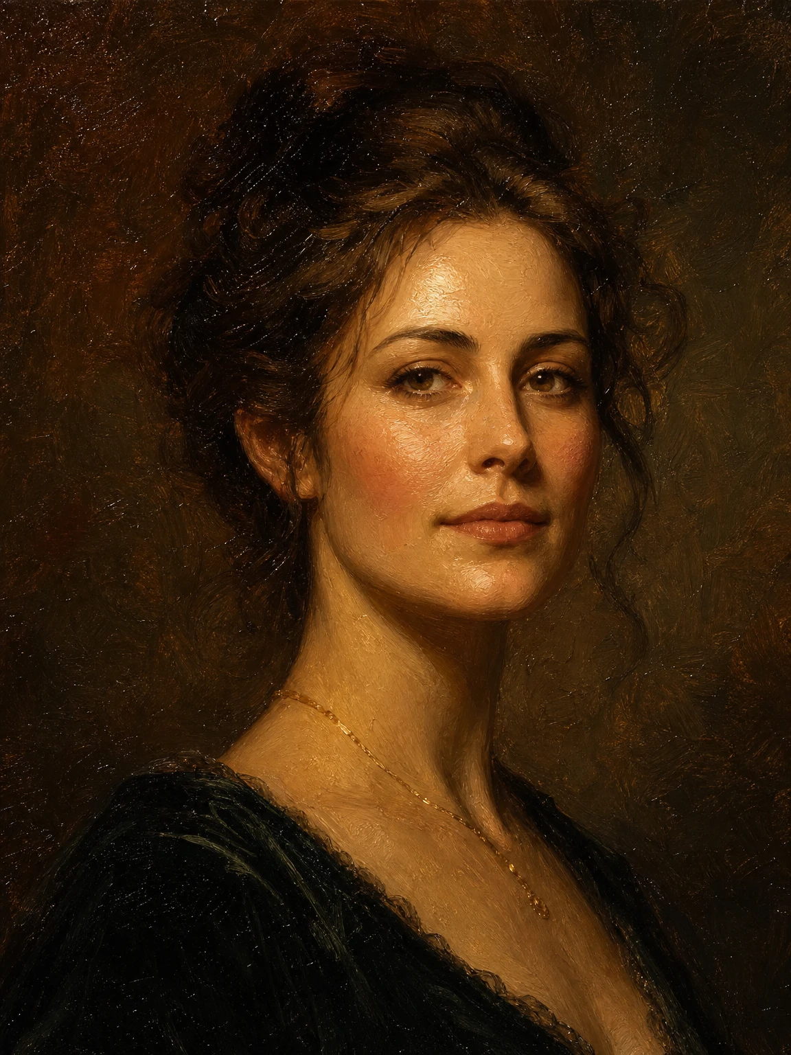 AI Generated Oil Painting portrait style
