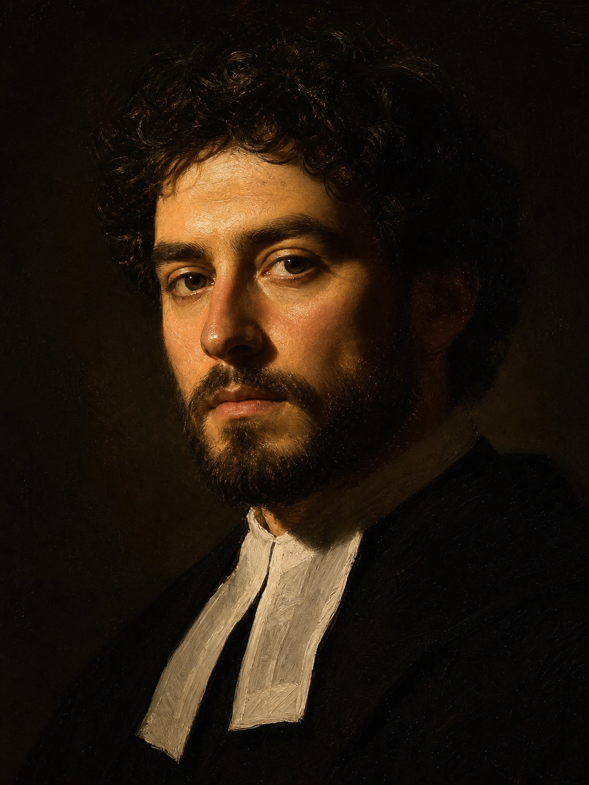 AI Generated Rembrandt Lighting portrait style