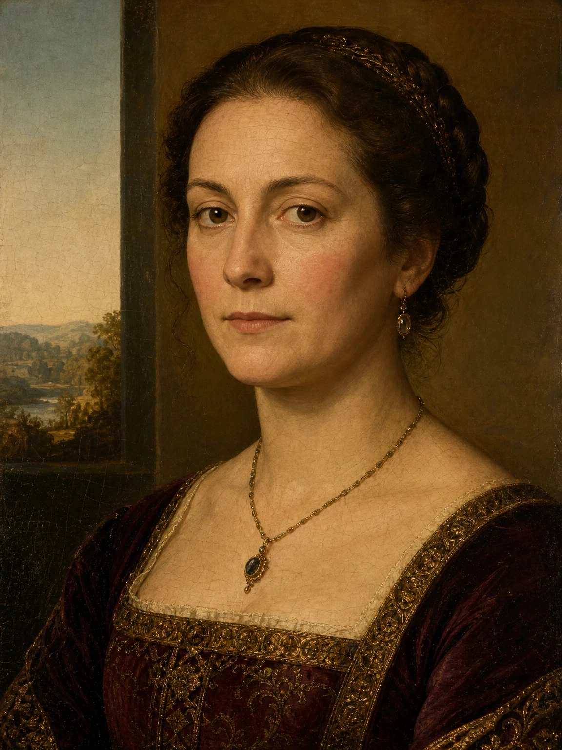 AI Generated Renaissance portrait style