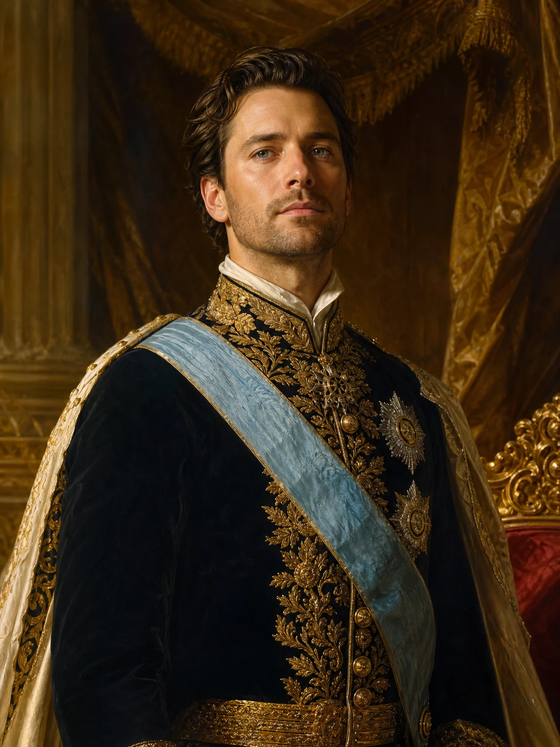AI Generated Royal Court portrait style
