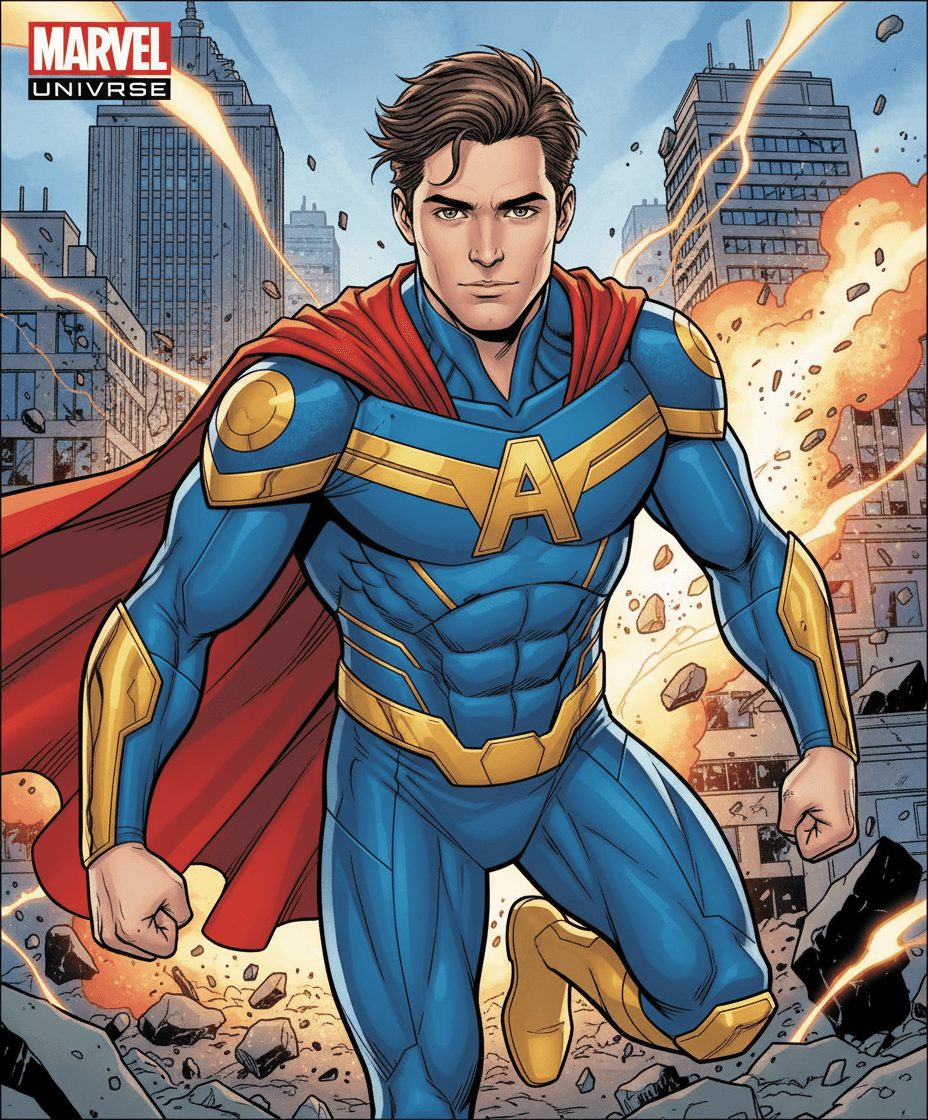 AI Generated Marvel Comic cartoon style