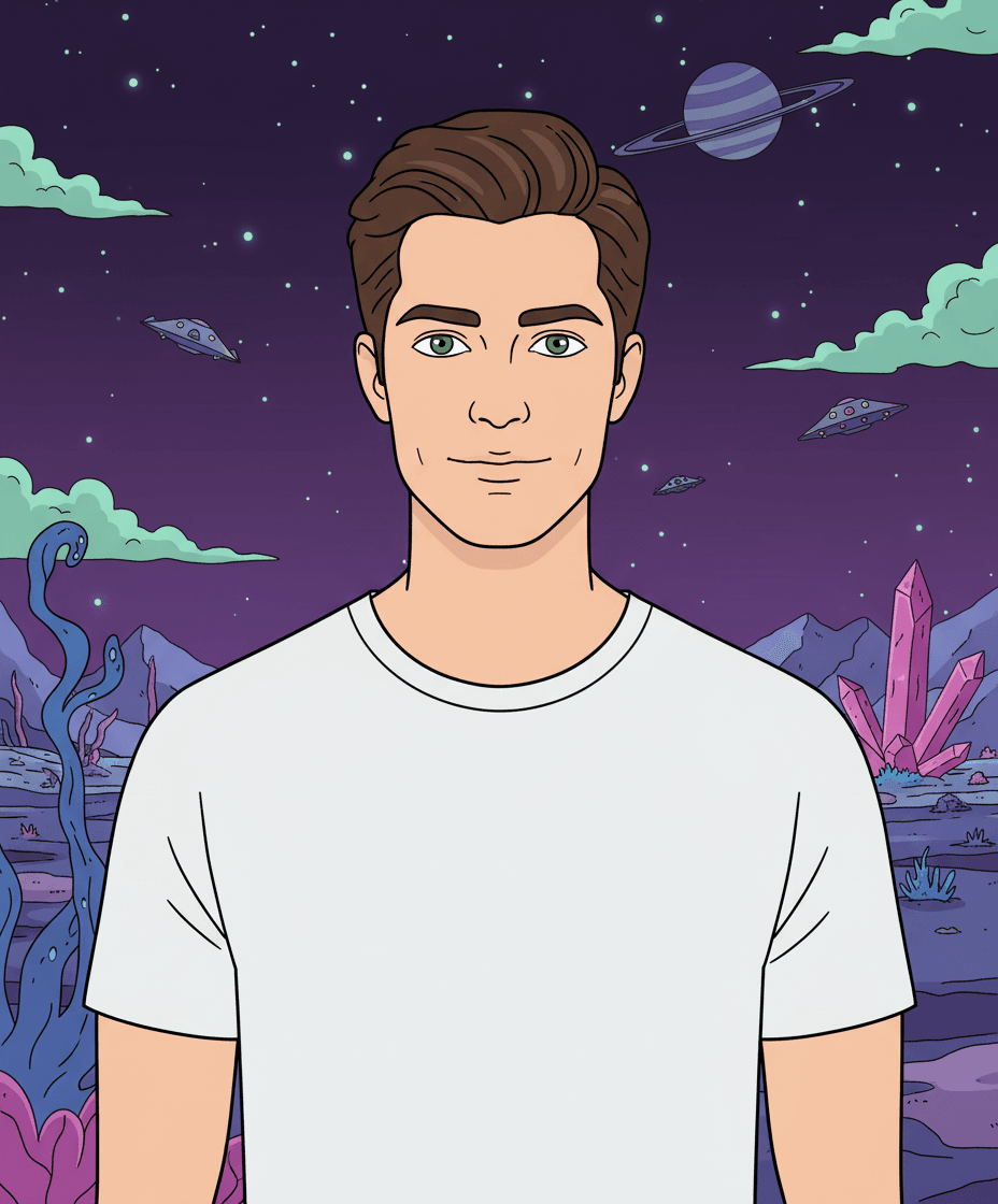 AI Generated Rick and Morty-Style cartoon style