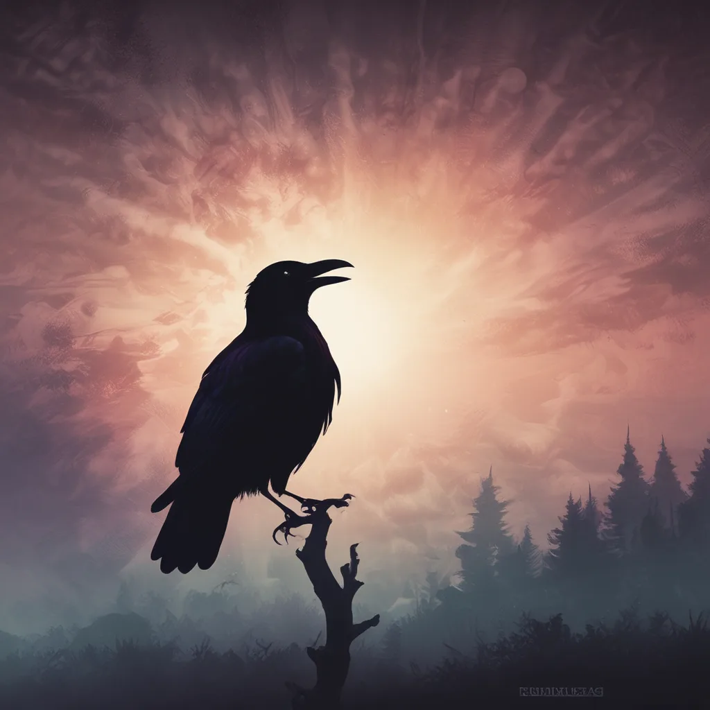 Retro Crow black PFP