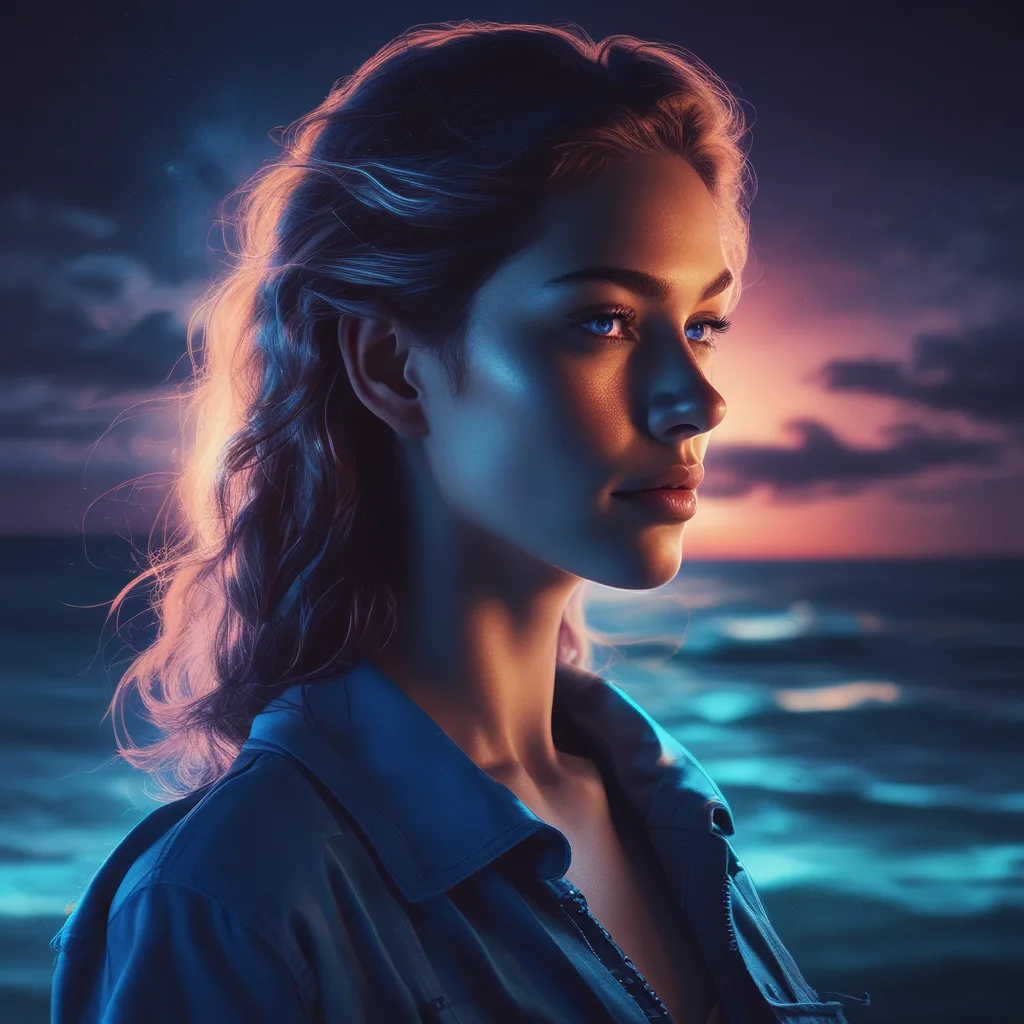Neon Ocean blue PFP