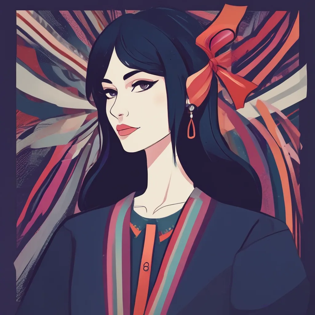 Midnight Ribbon coquette PFP