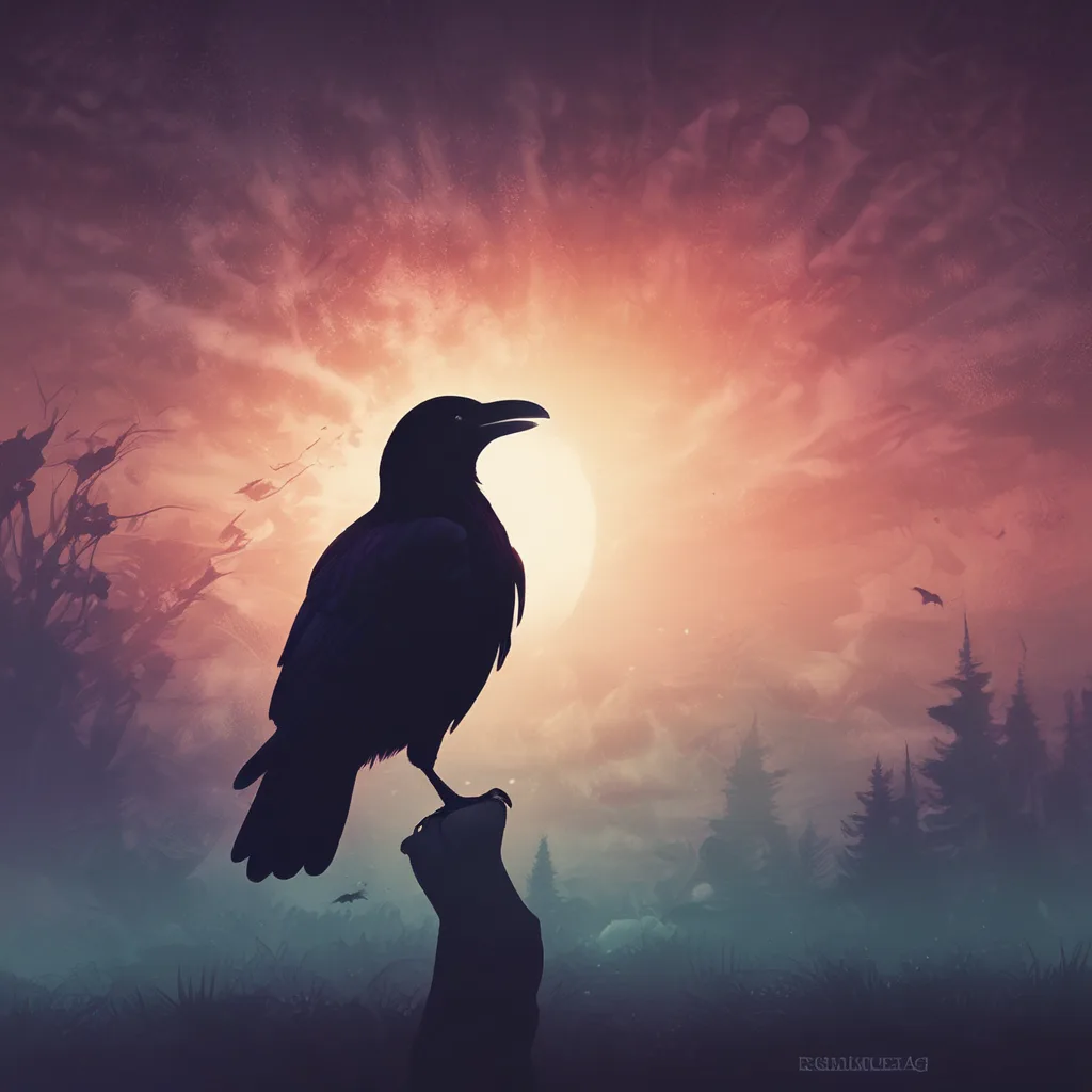 Retro Crow dark PFP