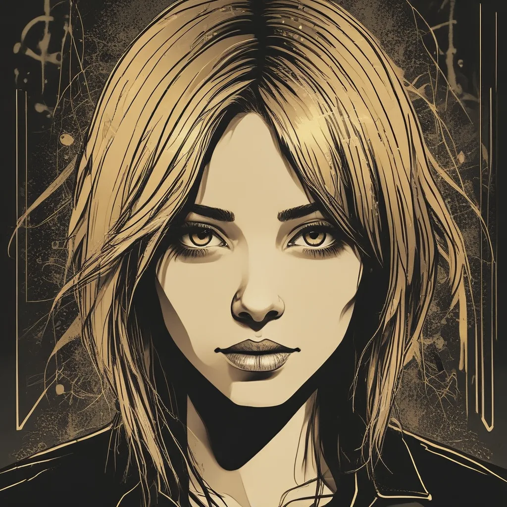 Golden Noir emo PFP