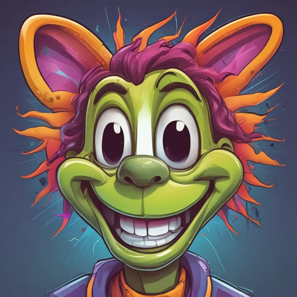 Electric Grin goofy PFP