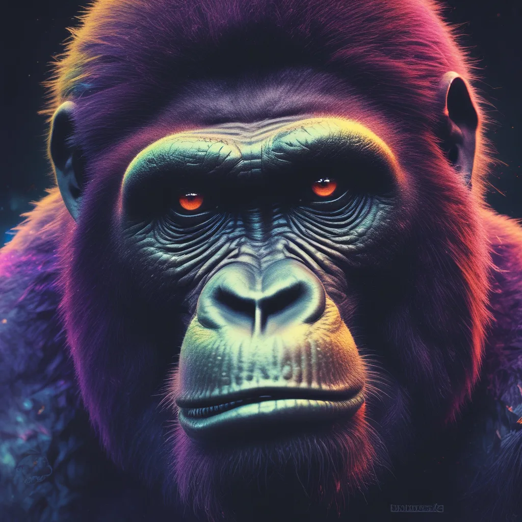 Neon Ape gorilla PFP