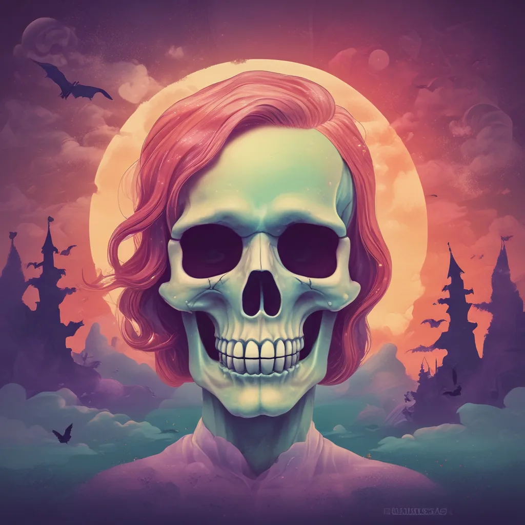 Retro Skull halloween PFP