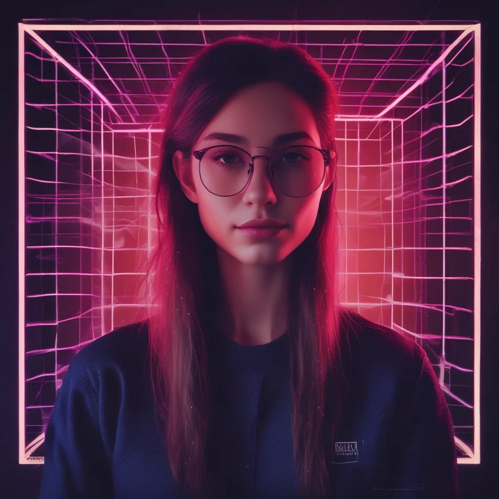 Neon Grid instagram PFP