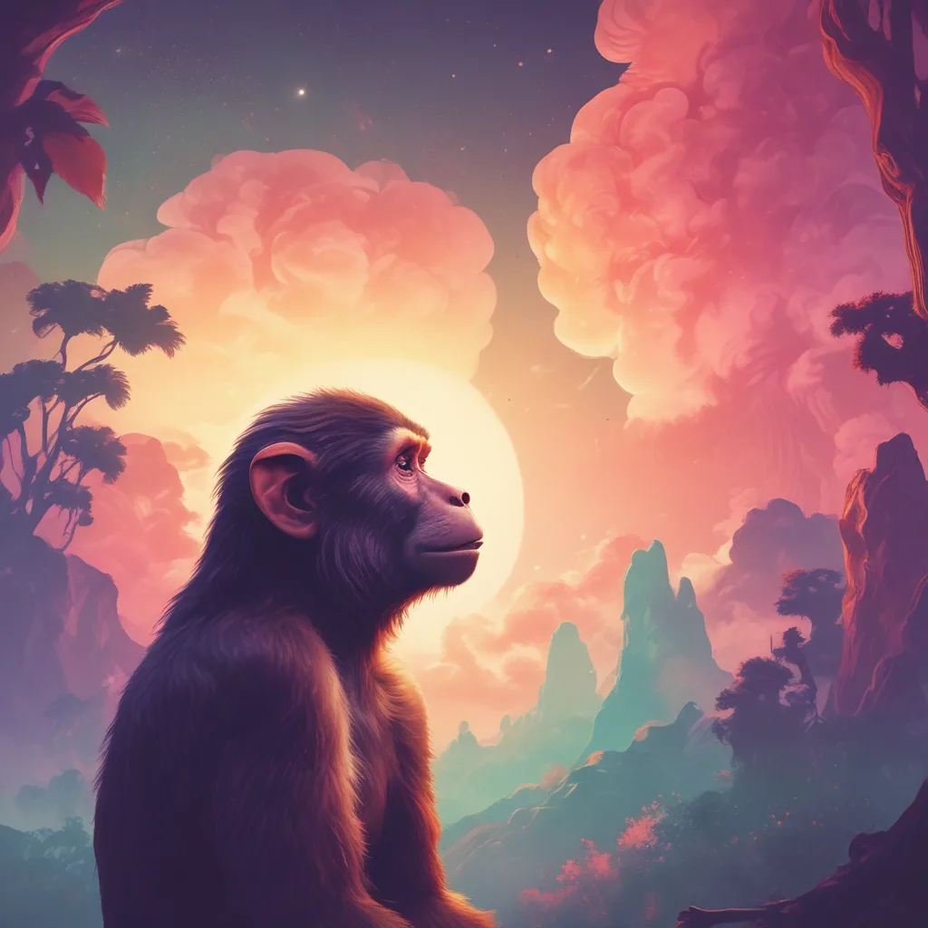 Retro Howl monkey PFP