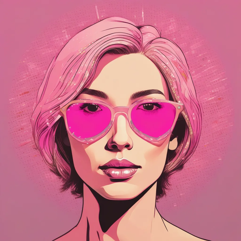 Golden Heart pink PFP