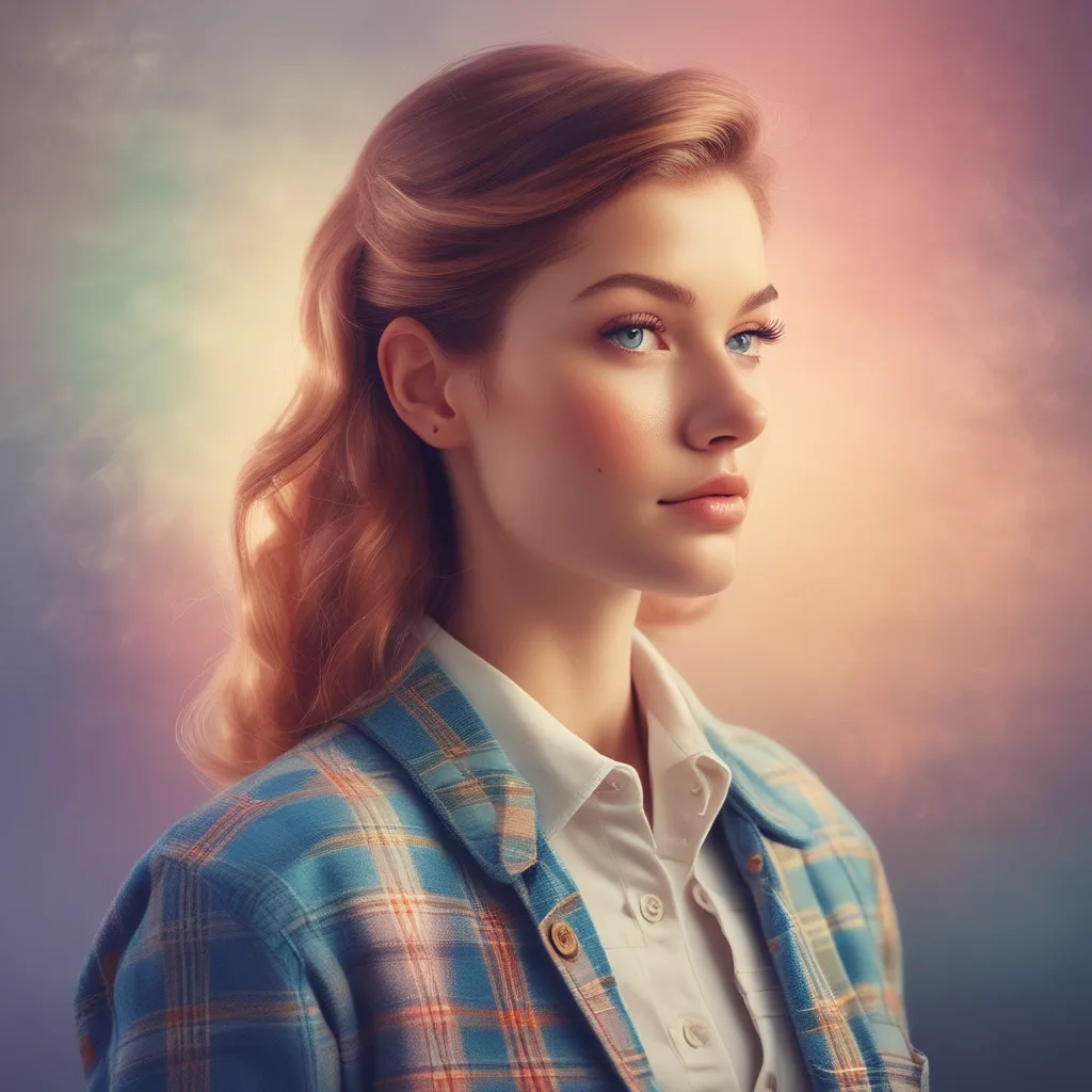 Retro Plaid preppy PFP