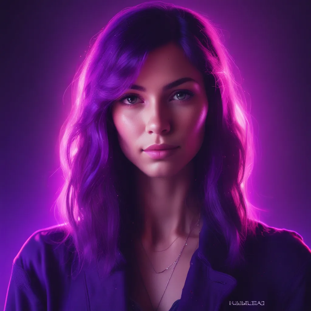 Neon Violet purple PFP