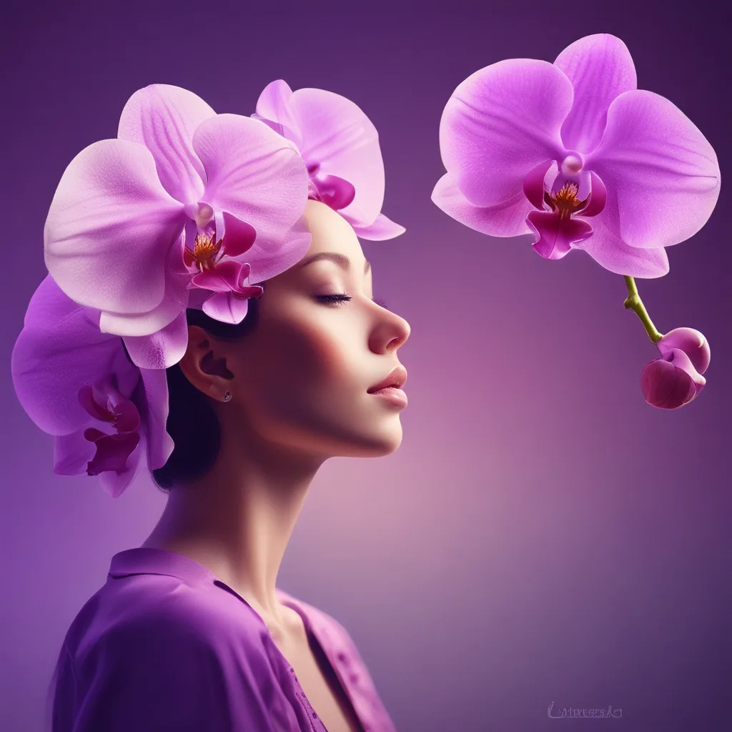 Retro Orchid purple PFP