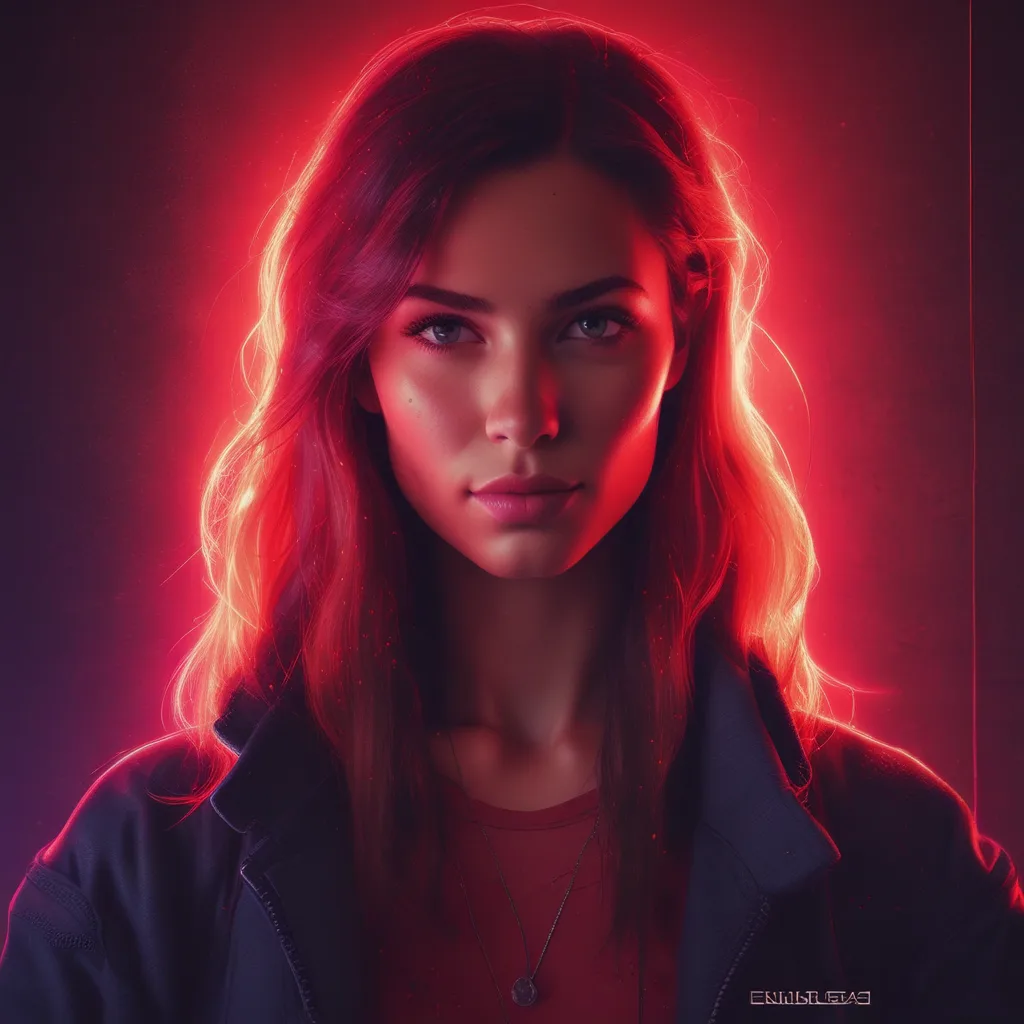 Neon Ember red PFP