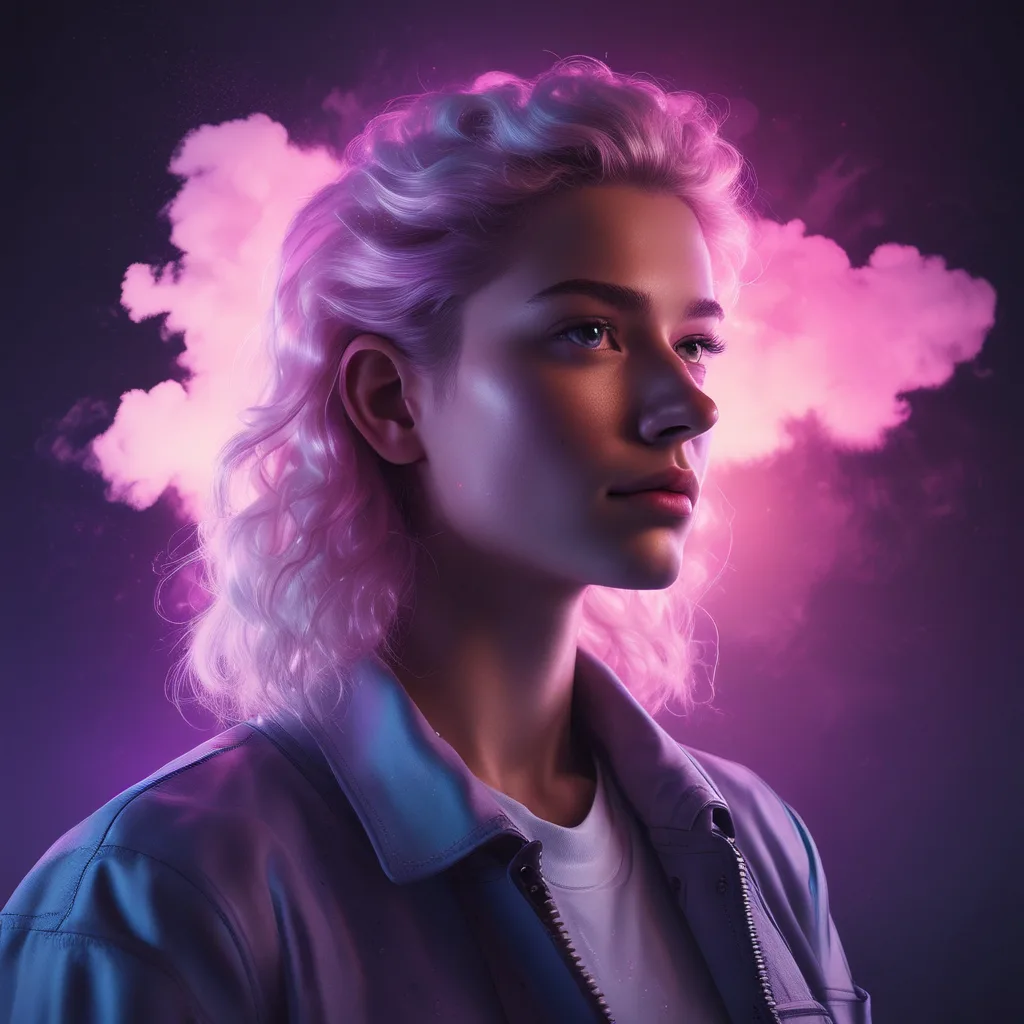 Neon Cloud white PFP